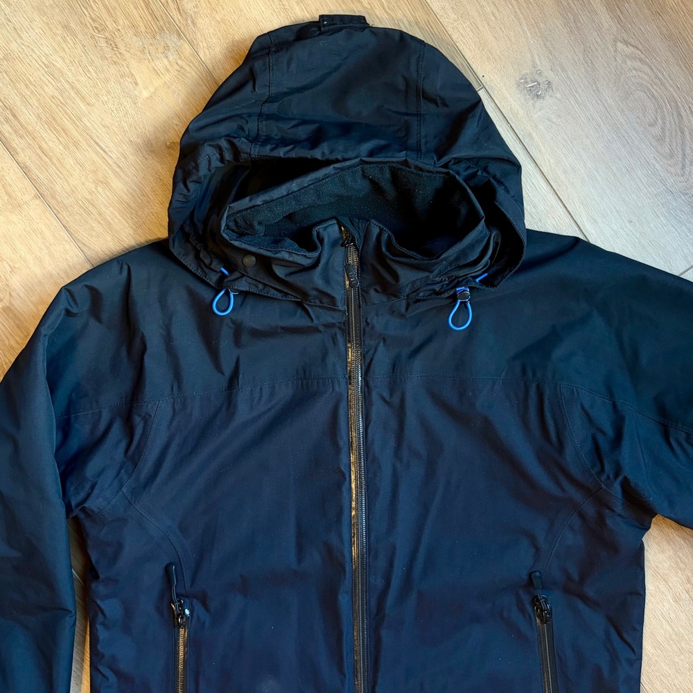 Lands End S Squall Womens Black Insulated Hooded Jacket Quilted Lining Small - Picture 7 of 11